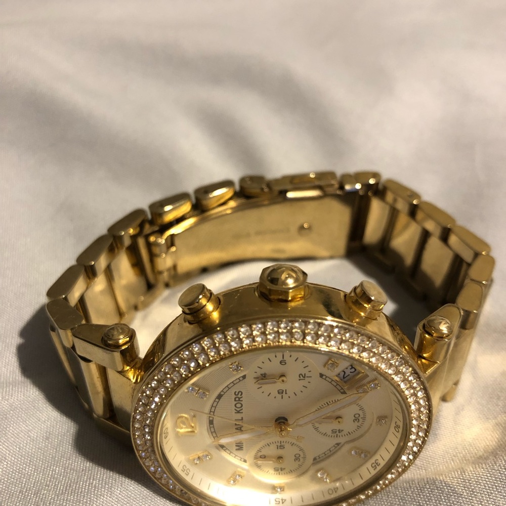 MICHAEL KORS Parker Women’s Yellow Gold Watch - Picture 5 of 8
